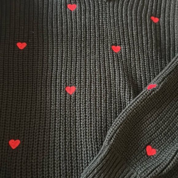 Lucky Brand Heart Sweater Women's Valentine’s Day sweater♥️♥️ - Picture 2 of 9
